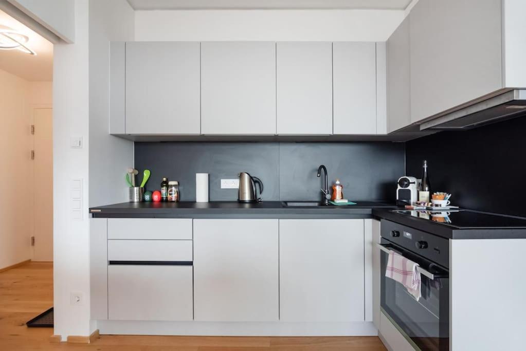 Hoch Hinaus, Neu Und Stilvoll Mit Pool Am Dach Apartment Vienna Luaran gambar